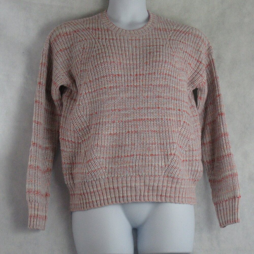 Lucky Brand Women's Marled-Knit Crewneck Pullover Sweater, Pink Multi